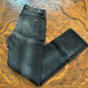7 for All Mankind Slim Illusion relaxes skinny girlfriend jeans Sz 25